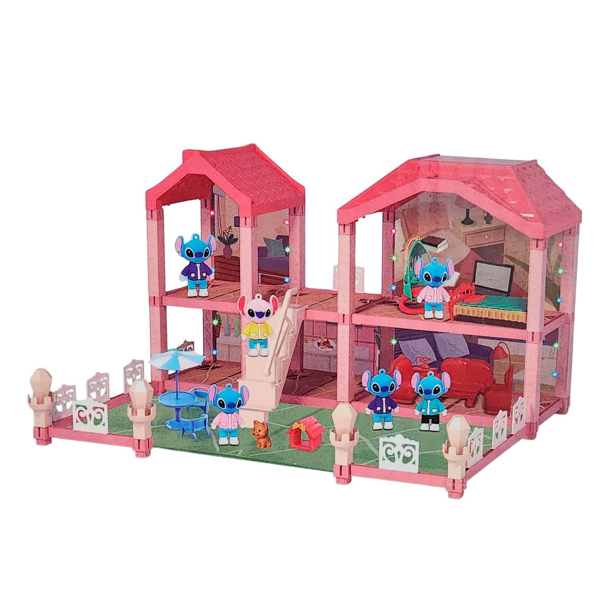 GENERICO - Casa Muñeca Stitch Accesorios Interactiva Juguete Niñas