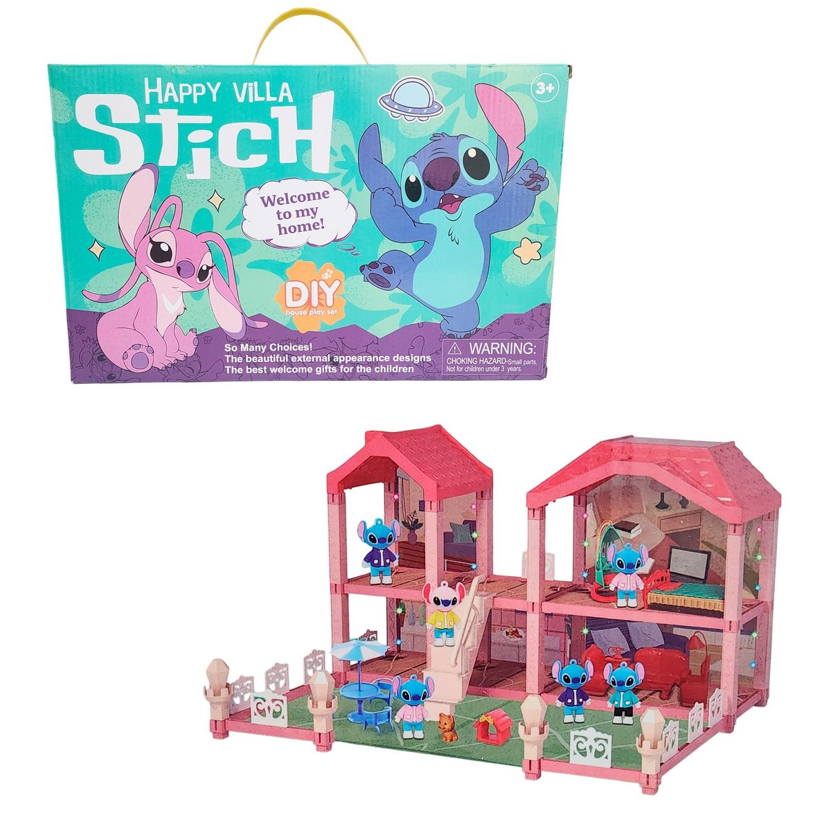 GENERICO - Casa Muñeca Stitch Accesorios Interactiva Juguete Niñas