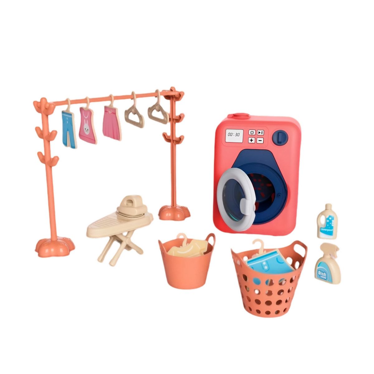 GENERICO - Lavadora De Juguete Niñas Interactiva + Accesorios