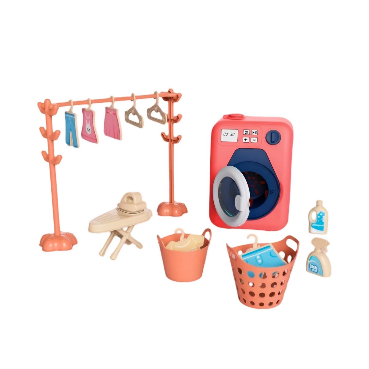 GENERICO - Lavadora De Juguete Niñas Interactiva + Accesorios