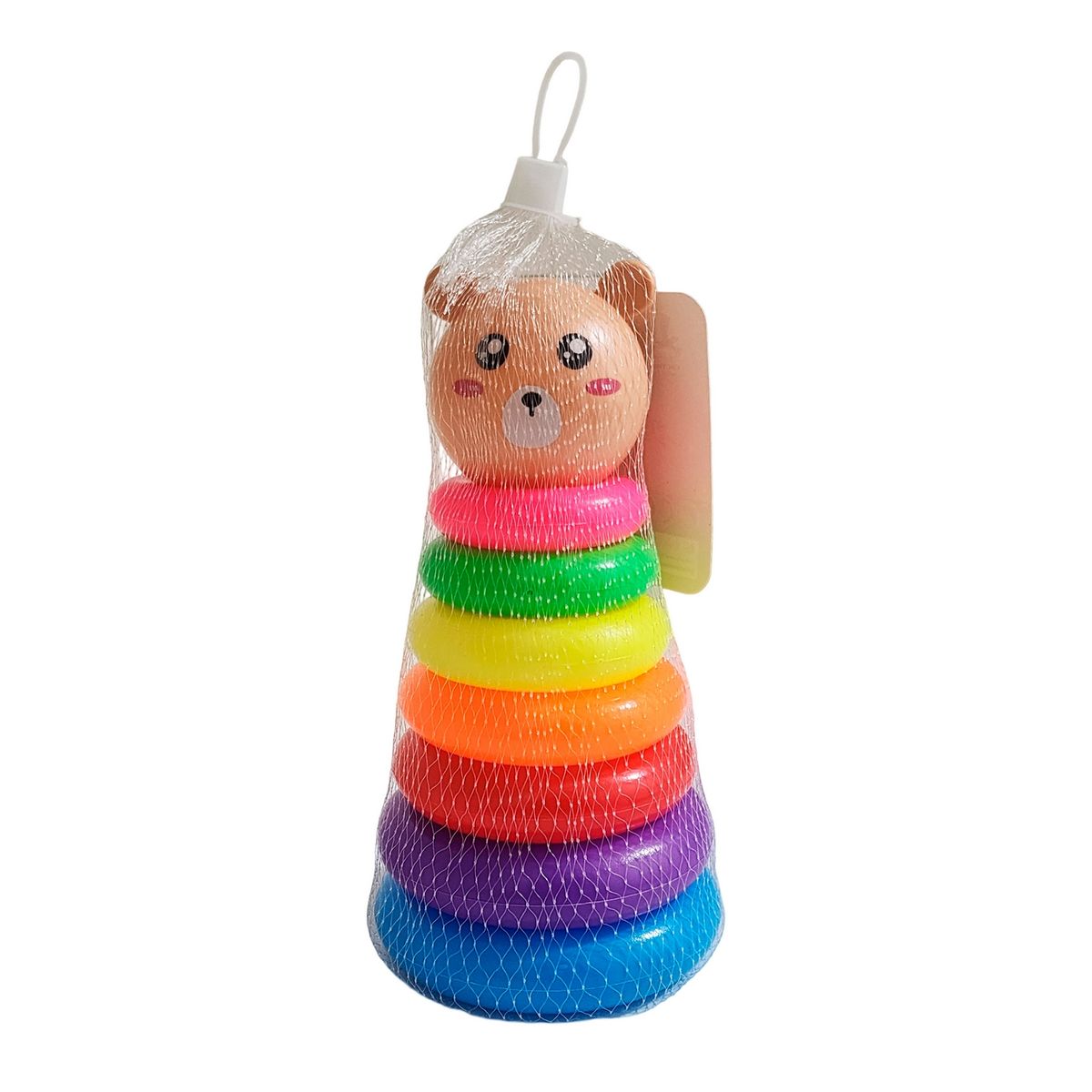 GENERICO - Juego Torre Aros Encastre Oso Motricidad De Bebe