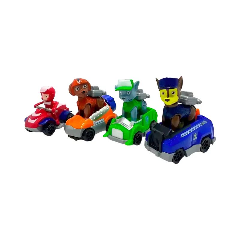 GENERICO - Coleccion Carros Deportivos Patrulla Canina De Cuerda X 7 Un