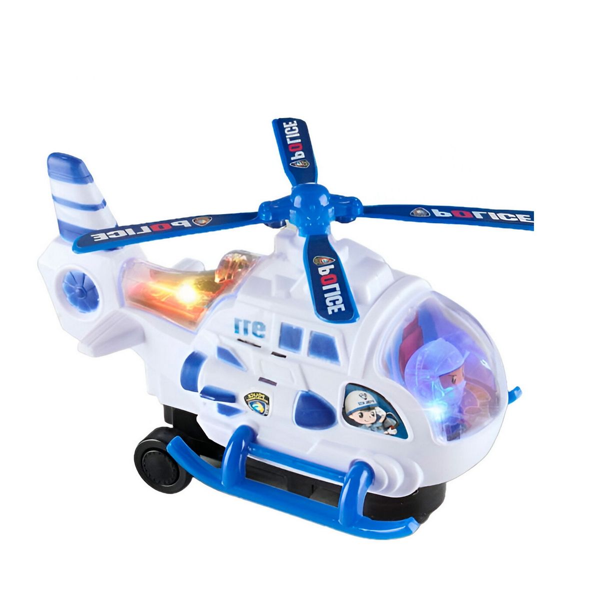 GENERICO - Helicoptero Policia Luces Sonido Movimiento Niños + Baterias