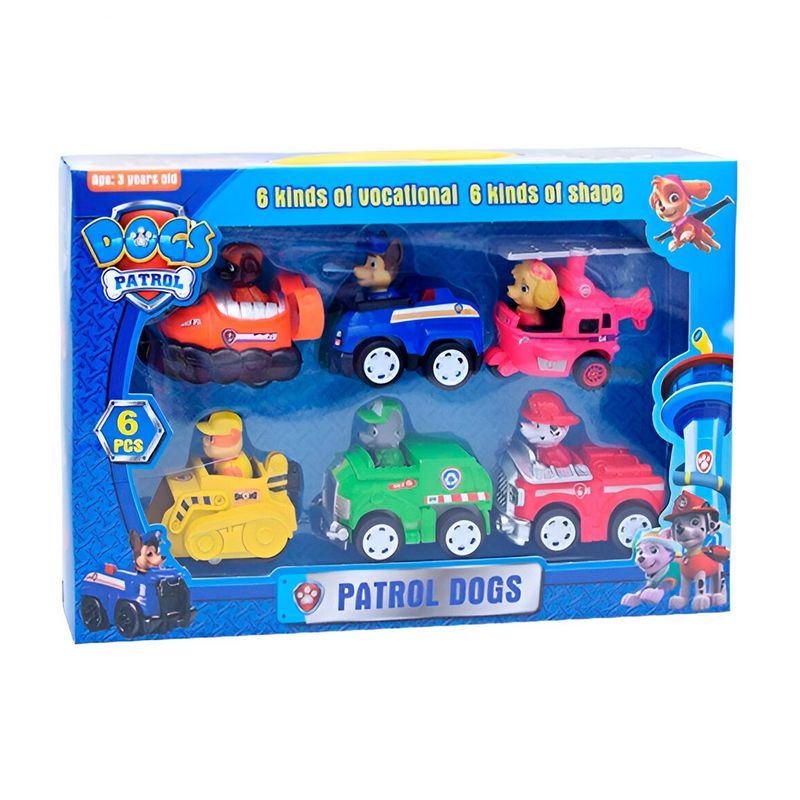 GENERICO - Carro Camion Helicoptero De Cuerda Patrulla Canina Coleccion