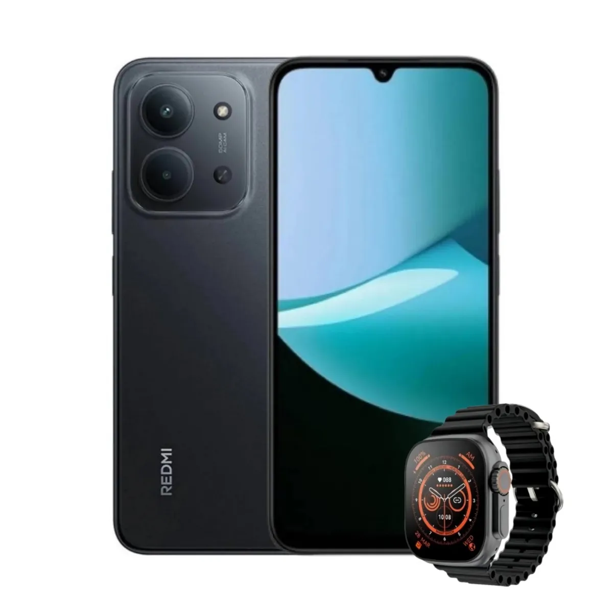XIAOMI - Celular Xiaomi Redmi 15C 128GB 4+4GB Ram Negro + Smartwatch