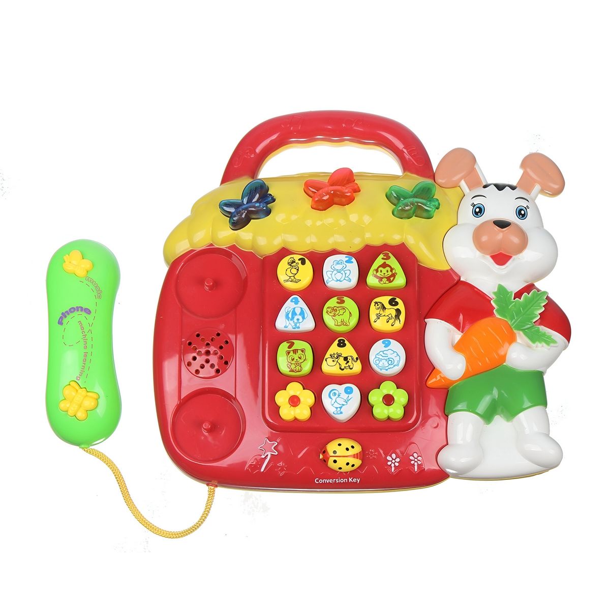 GENERICO - Telefono De Juguete Conejo Luces Sonido Animales Granja