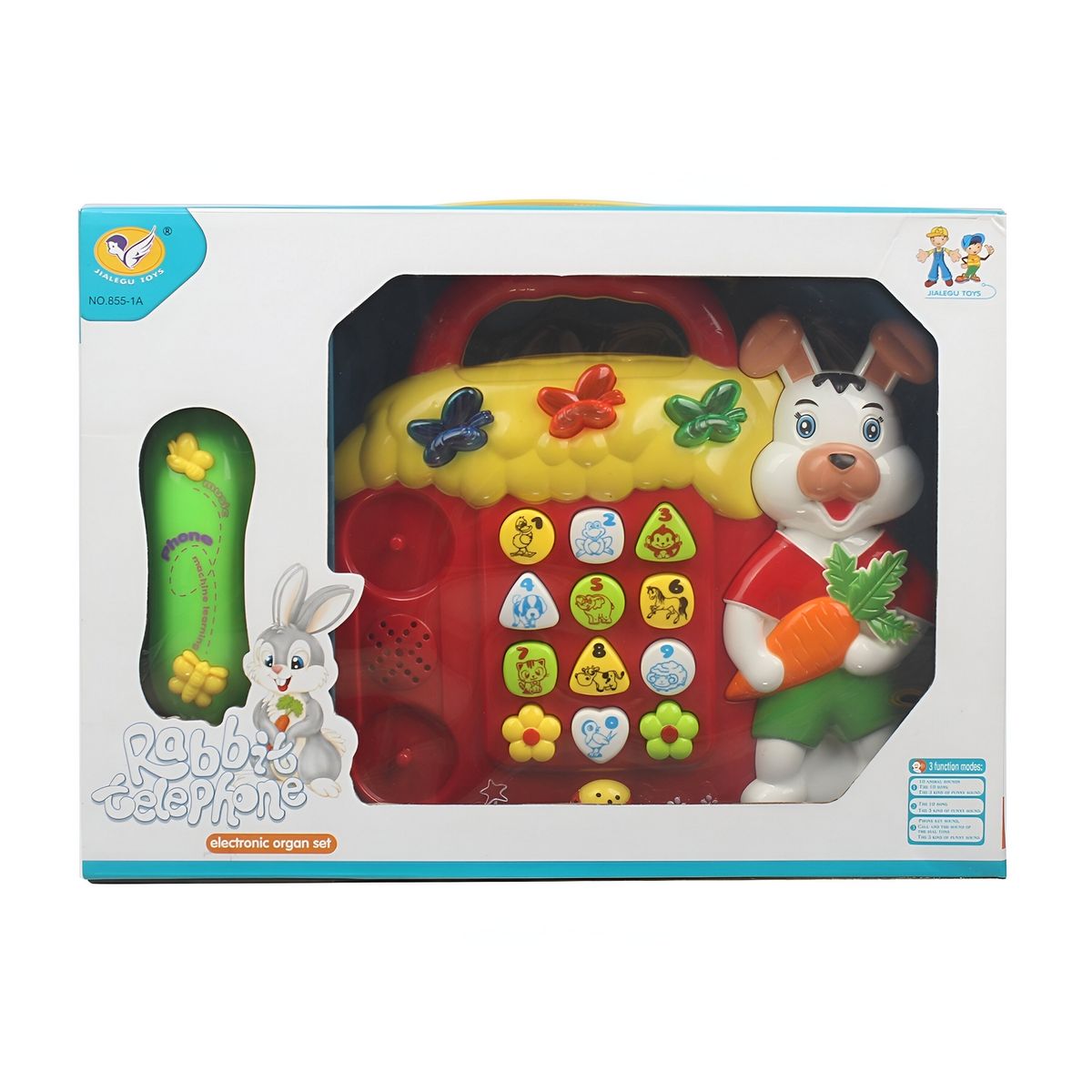 GENERICO - Telefono De Juguete Conejo Luces Sonido Animales Granja