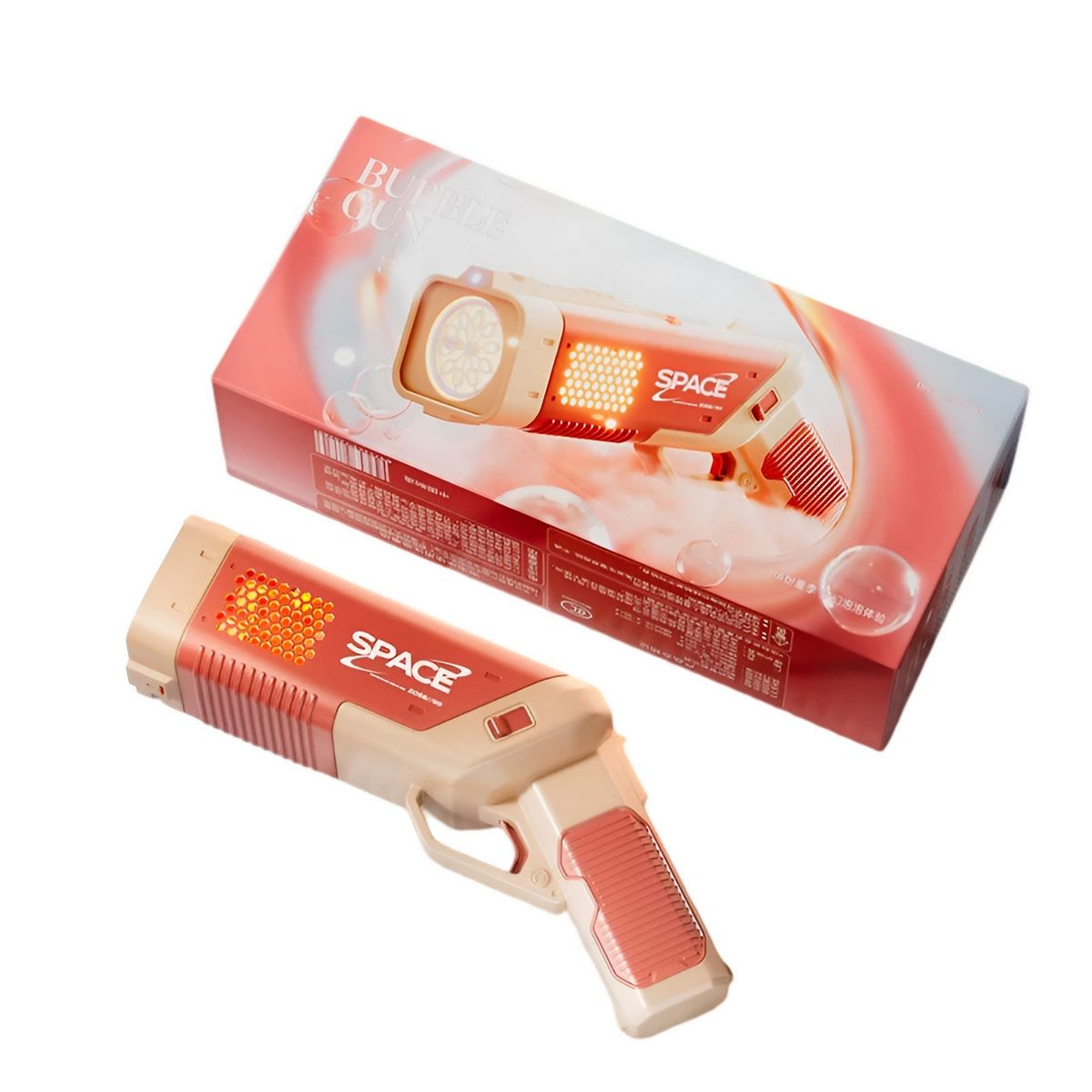 GENERICO - Pistola Burbujas Gun Automática Juguete Interactivo+ Liquido