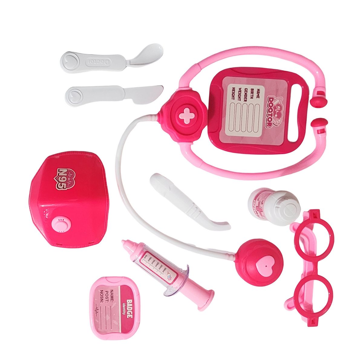 GENERICO - Set Kit Doctora Estetoscopio Juguete Niñas Interactivo