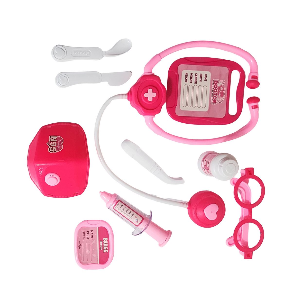 GENERICO - Set Kit Doctora Estetoscopio Juguete Niñas Interactivo