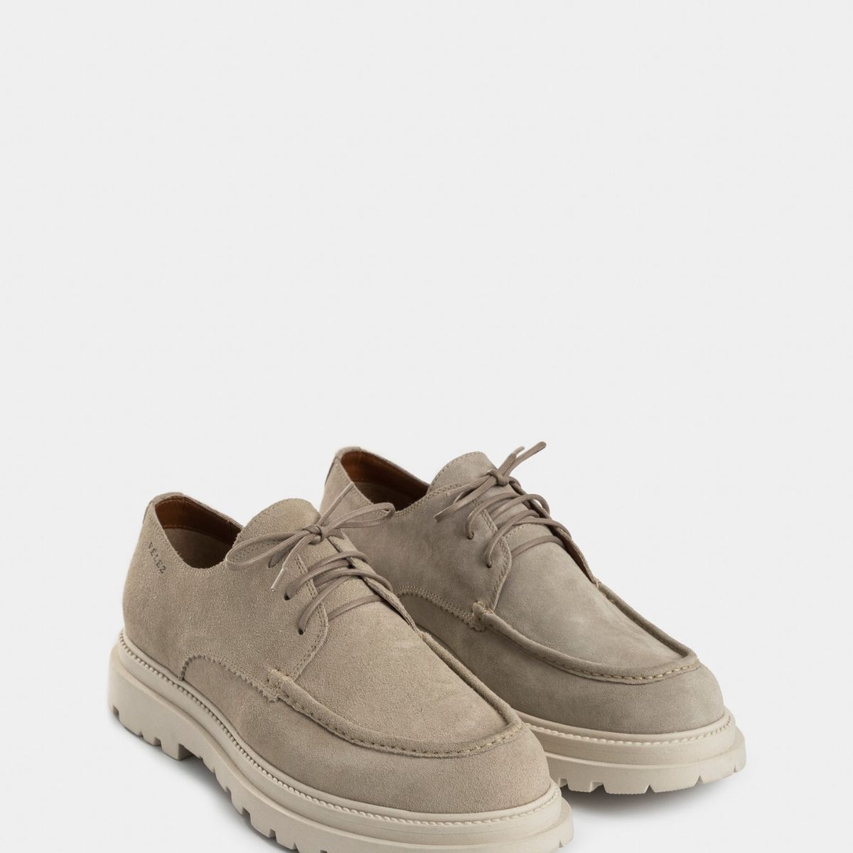 VELEZ - Vélez Zapatos Cordón Spoleto Gamuzado Hombre Escribiente Arena