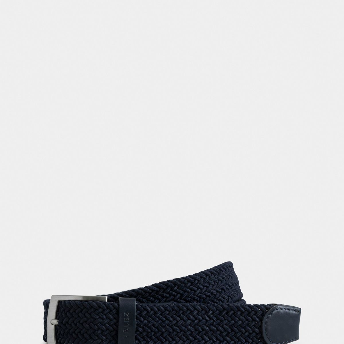 VELEZ - Vélez Cinturón Unifaz Cordón Por Cuero Para Hombre Trenza Azul Oscuro