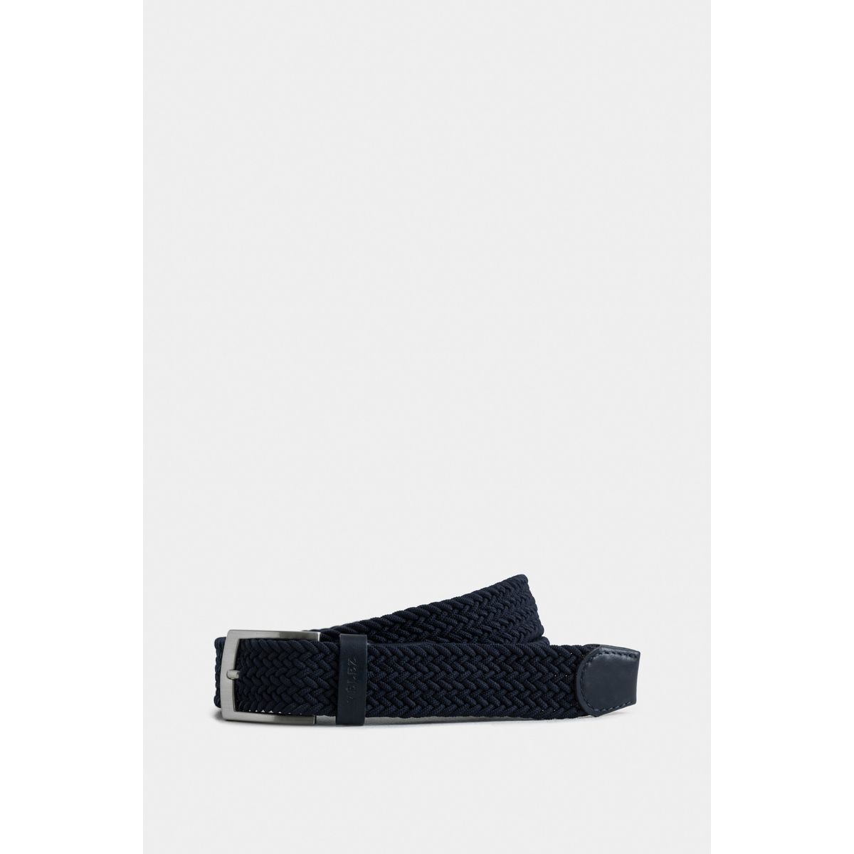 VELEZ - Vélez Cinturón Unifaz Cordón Por Cuero Para Hombre Trenza Azul Oscuro