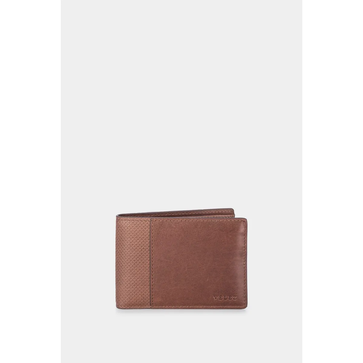 VELEZ - Vélez Billetera Draco De Cuero Para Hombre Mezcla De Texturas