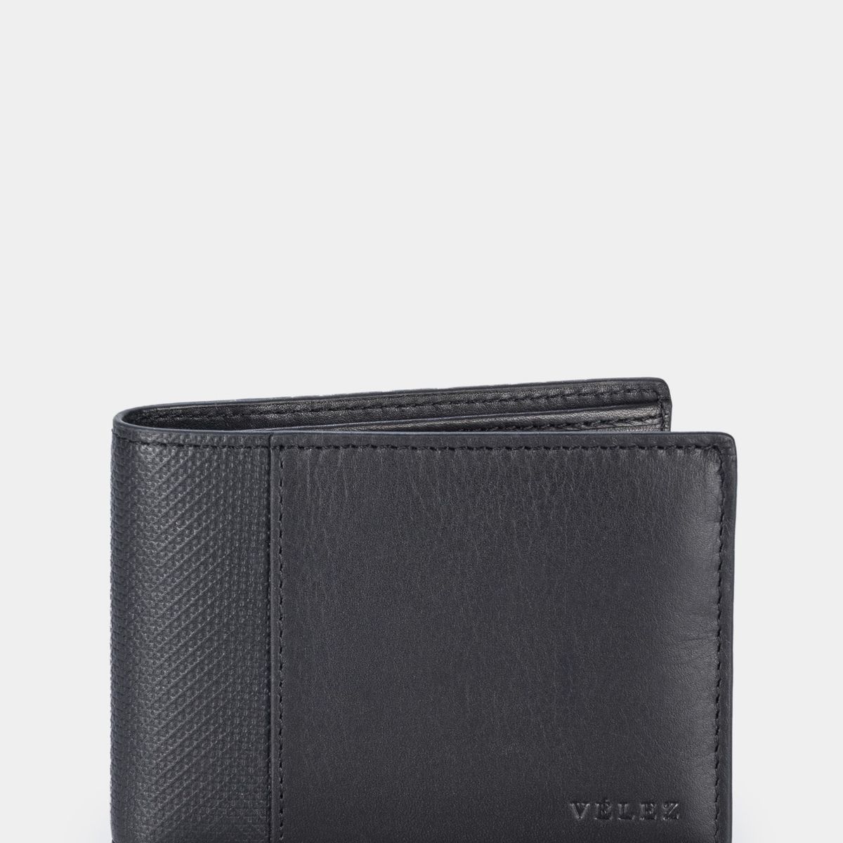 VELEZ - Vélez Billetera Draco De Cuero Para Hombre Mezcla De Texturas