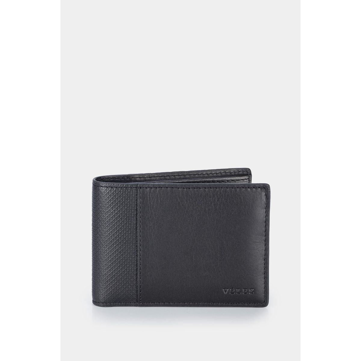VELEZ - Vélez Billetera Draco De Cuero Para Hombre Mezcla De Texturas