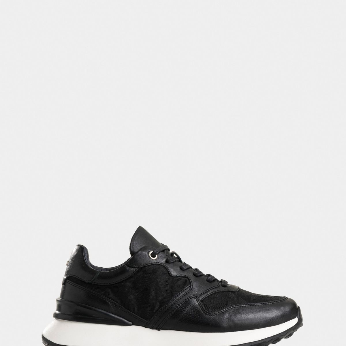 VELEZ - Vélez Tenis Garda De Cuero Para Hombre Detalles Jacquar Negro