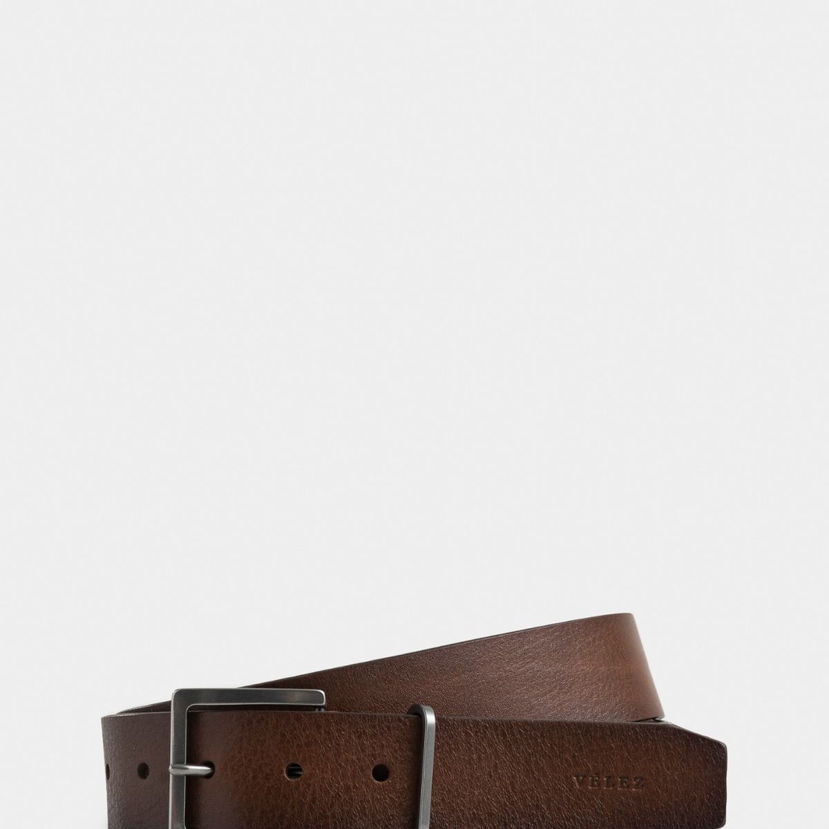 VELEZ - Vélez Cinturón Unifaz Luster De Cuero Para Hombre Punta Trapecio Miel