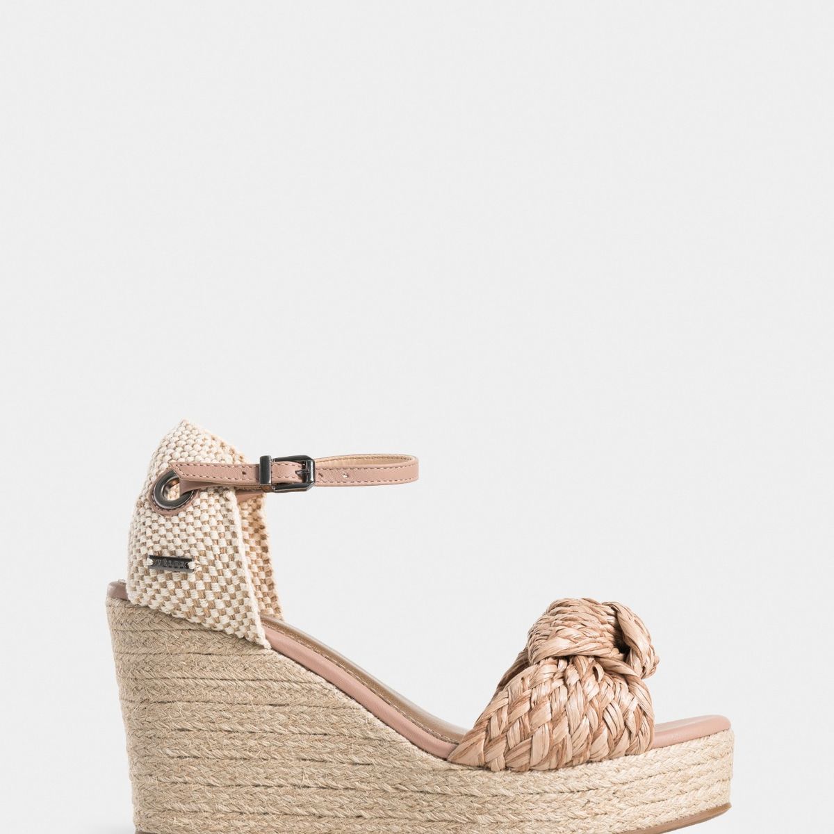 VELEZ - Vélez Sandalias Plataforma Amatista De Fibra Natural Mujer Arena