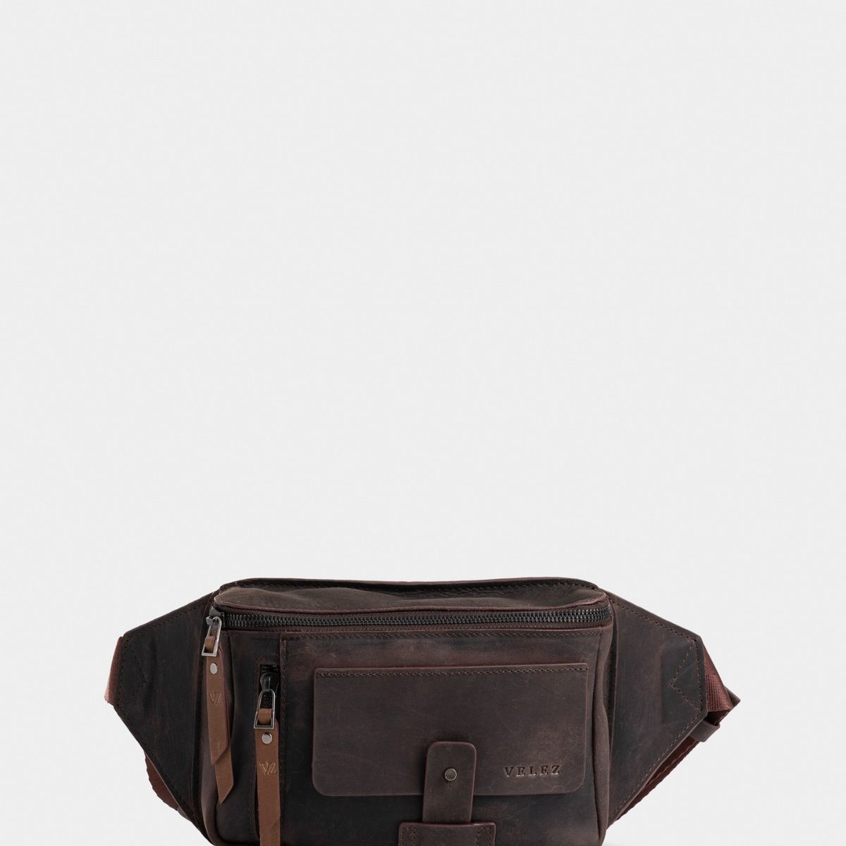 VELEZ - Vélez Riñonera Casual Tacubade Cuero Vintage