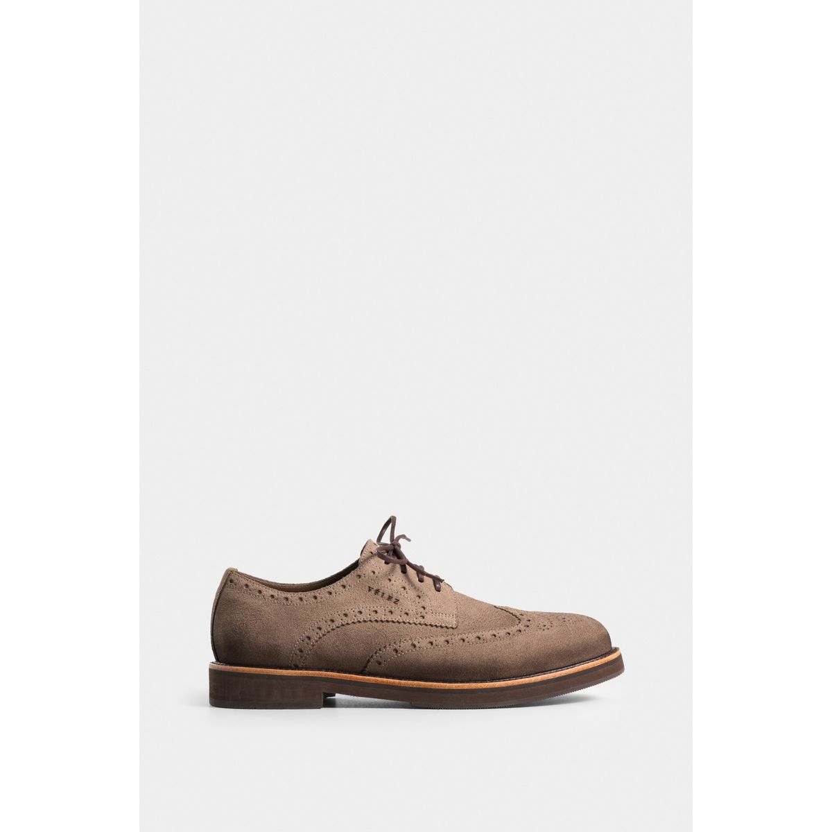 VELEZ - Vélez Zapatos Cordón Alessio Cuero Gamuza Hombre Escribiente Arena