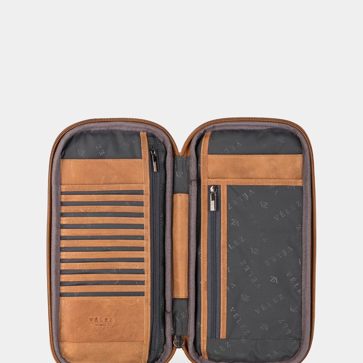 VELEZ - Vélez Porta Pasaporte De Cuero Para Hombre Ibis