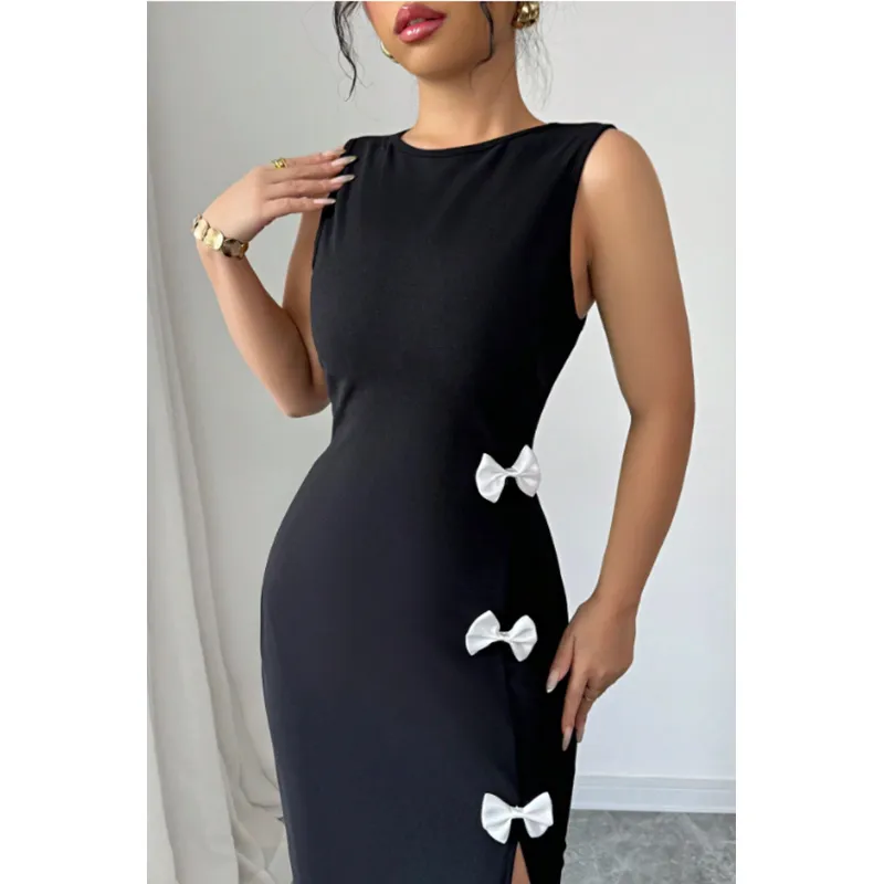 NEGRELI - VESTIDO LARGO DE MUJER CON HERMOSOS DETALLES