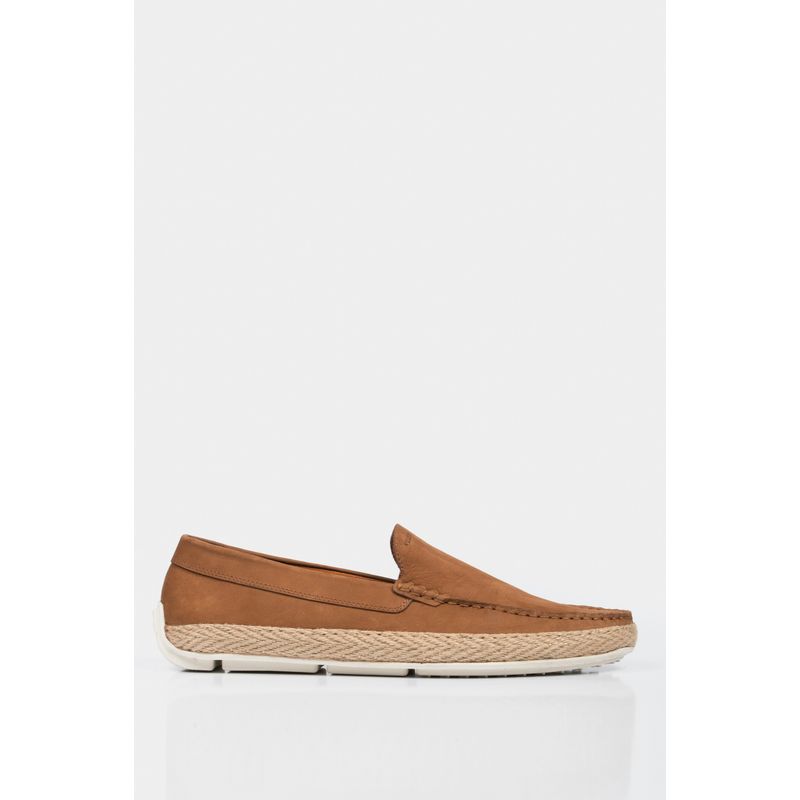 VELEZ - Vélez Mocasines Casuales De Cuero Para Hombre Inserto Yute Miel
