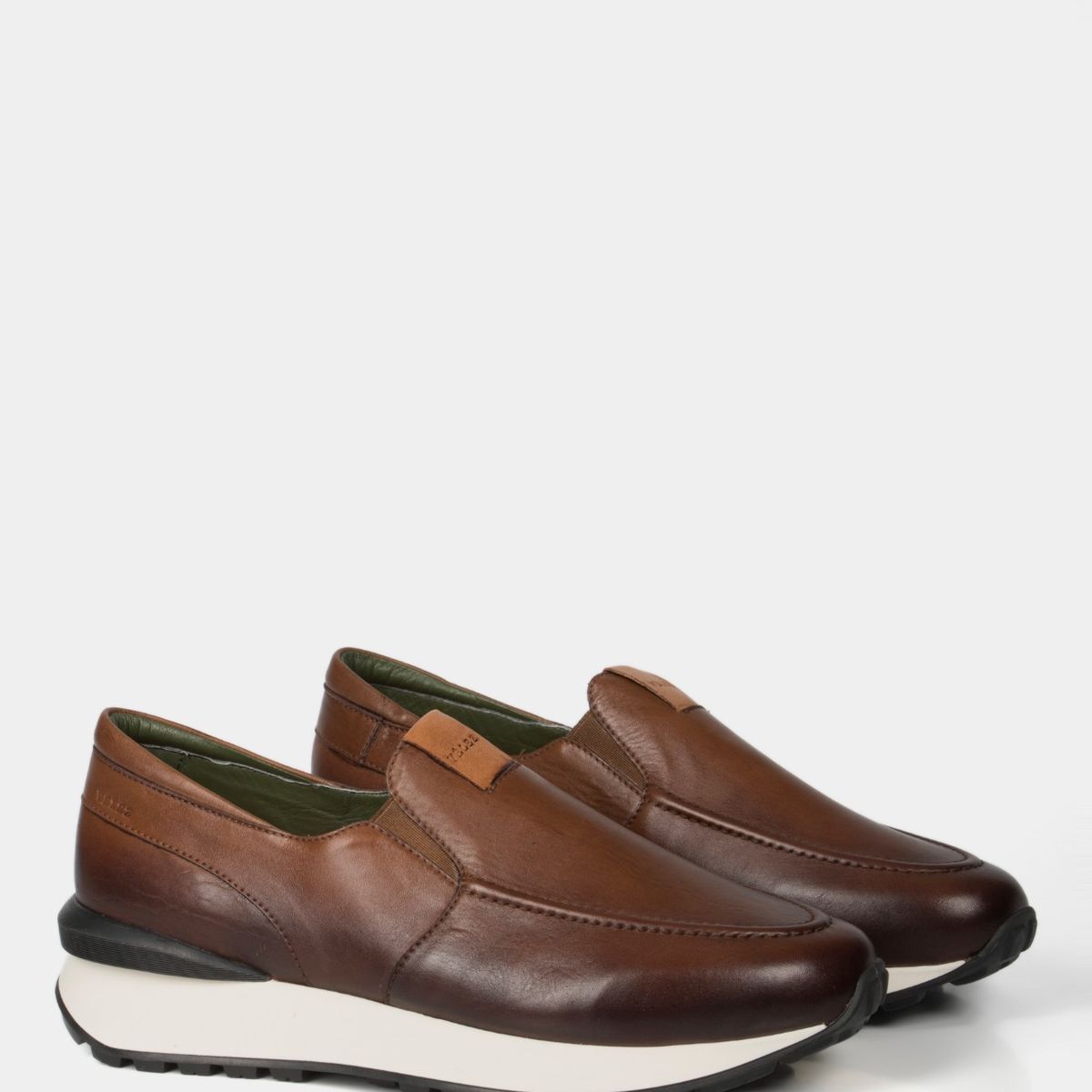 VELEZ - Vélez Mocasines Casuales Ciprés Cuero Hombre Tipo Deportiva Miel