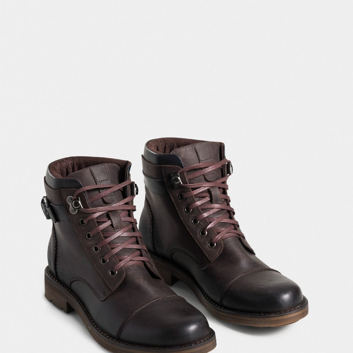 VELEZ - Vélez Botas Alquimist De Cuero Para Hombre Correa Decorativa Cafe