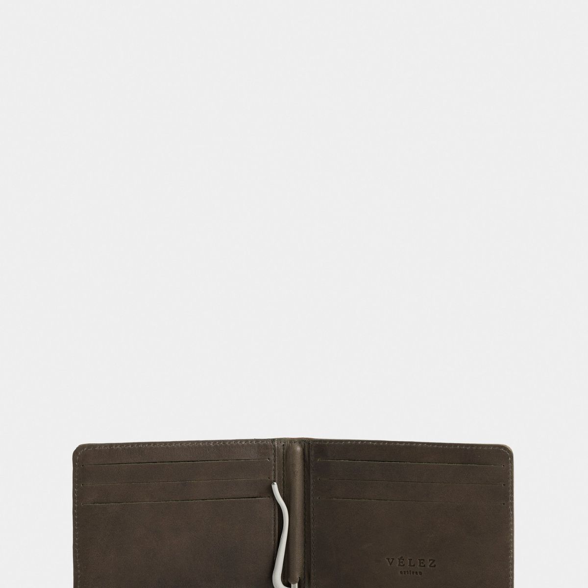 VELEZ - Vélez Porta Billetes Helios De Cuero Para Hombre Silueta Minimalista