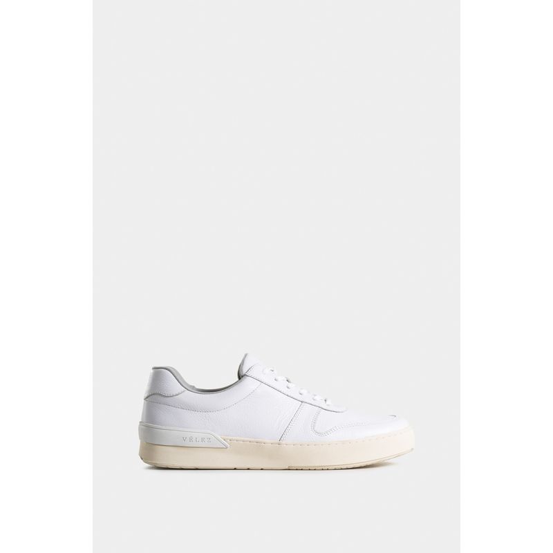 VELEZ - Vélez Tenis Whited 2 De Cuero Para Hombre Cordón Encerado Blanco