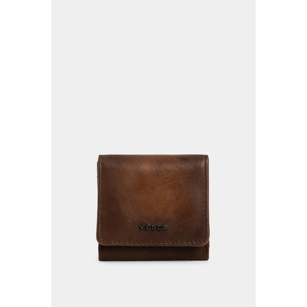VELEZ - Vélez Monedero Rústico De Cuero Para Hombre Con Pasador
