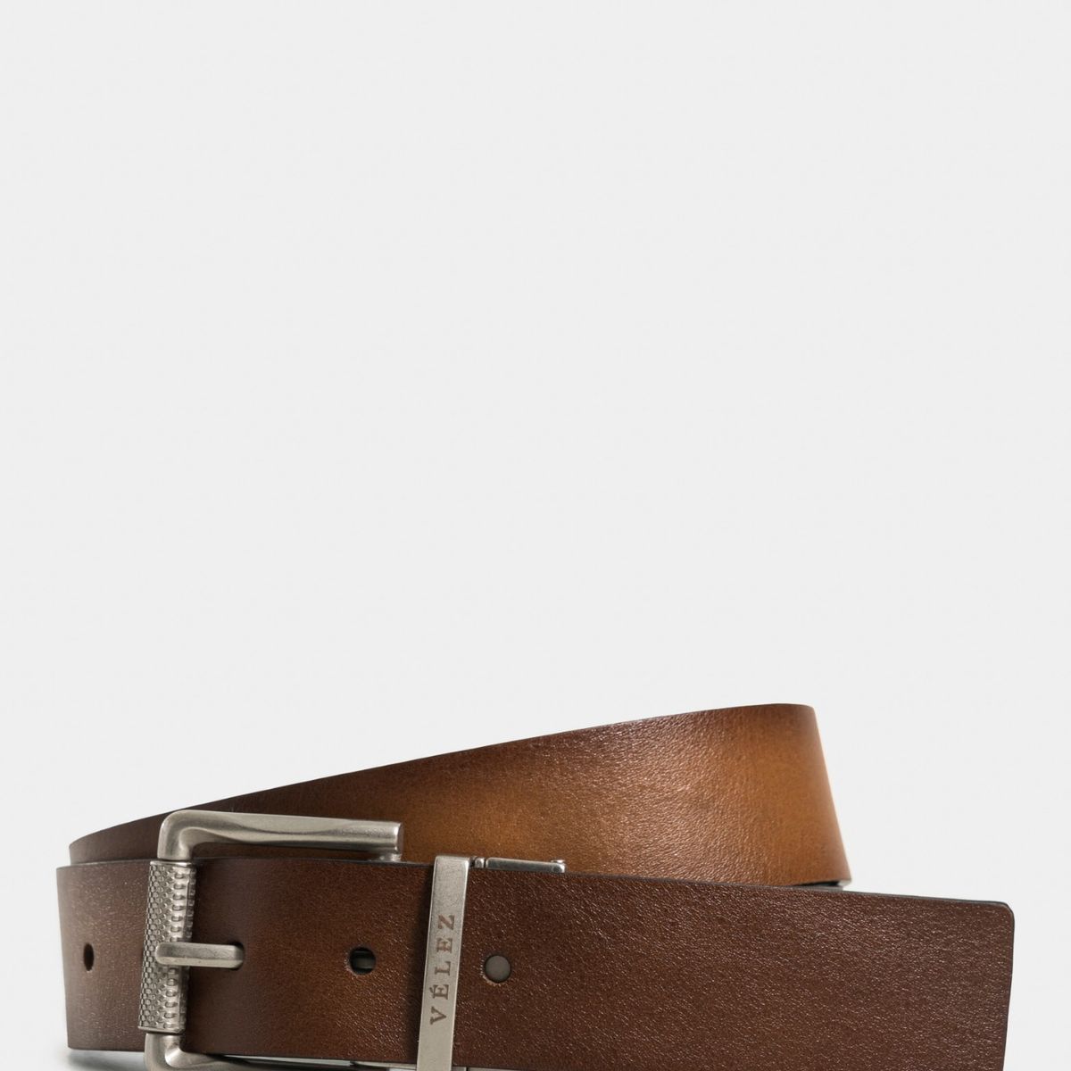 VELEZ - Vélez Cinturón Doble Faz Cuero Nivetz Hombre Punta Trapecio Miel