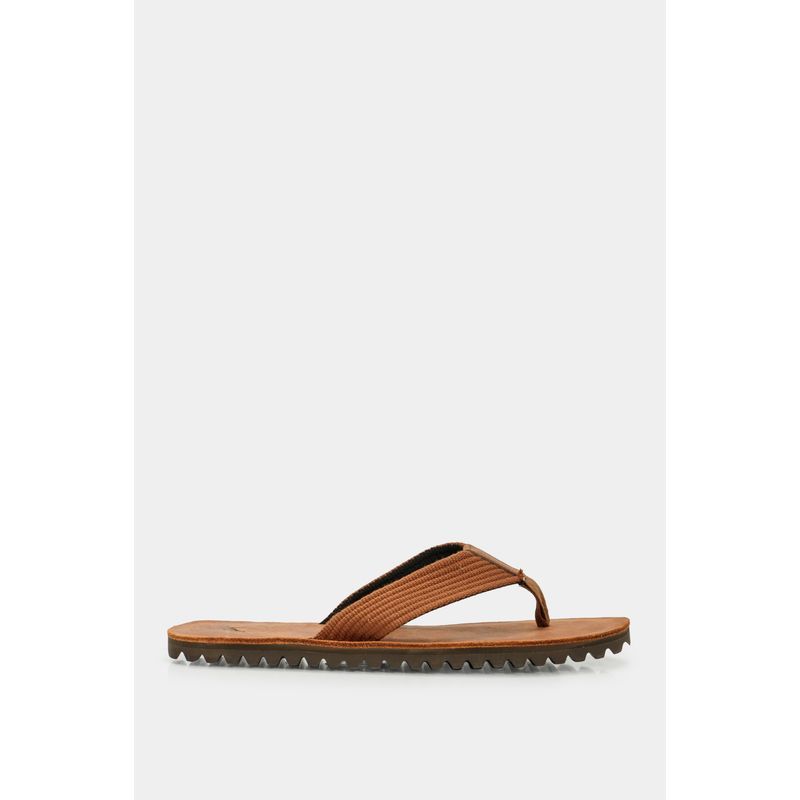 VELEZ - Vélez Sandalia Plana Nong De Cuero Para Hombre Capellada Bicolor Miel