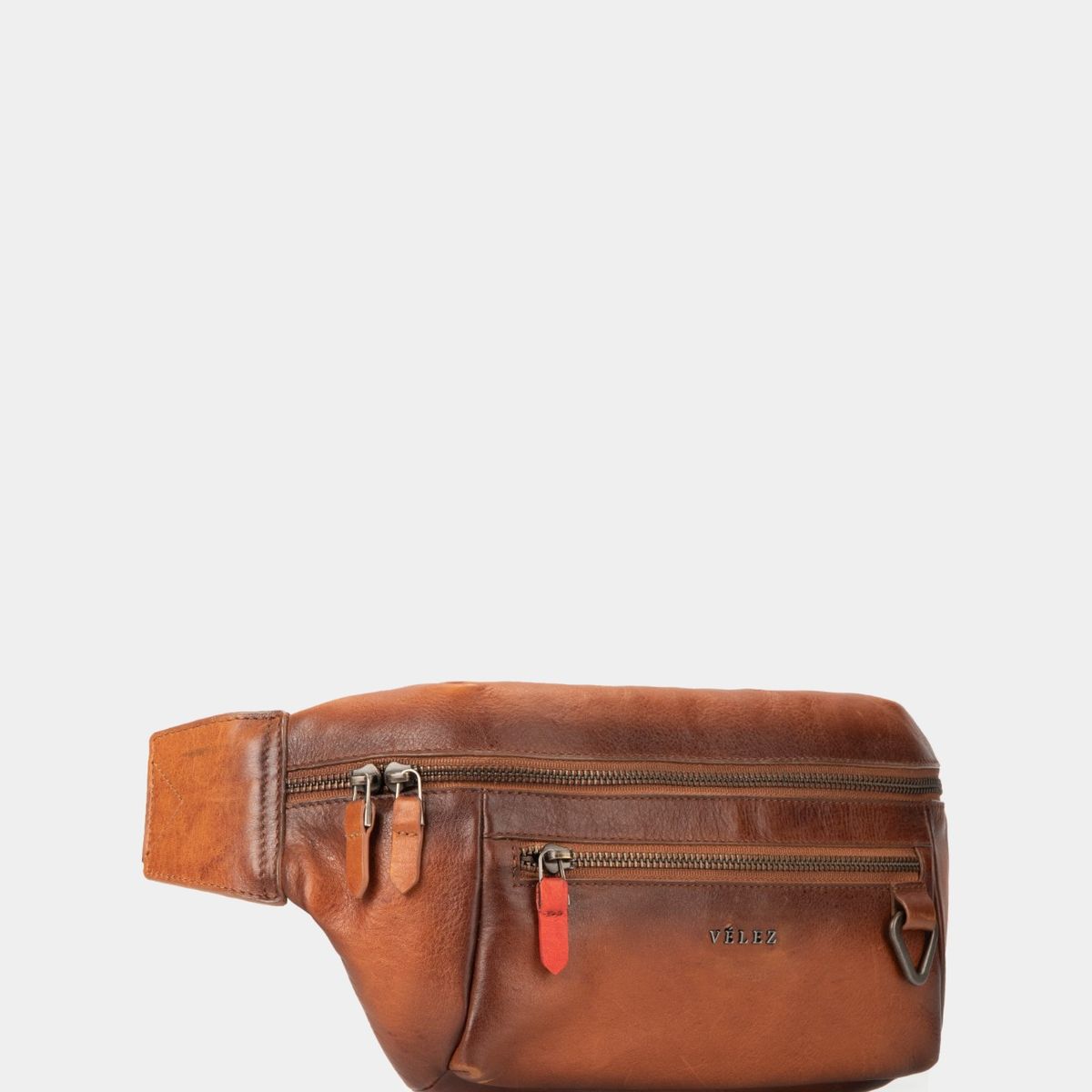 VELEZ - Vélez Riñonera Tivoli De Cuero Para Hombre Reata En Nylon