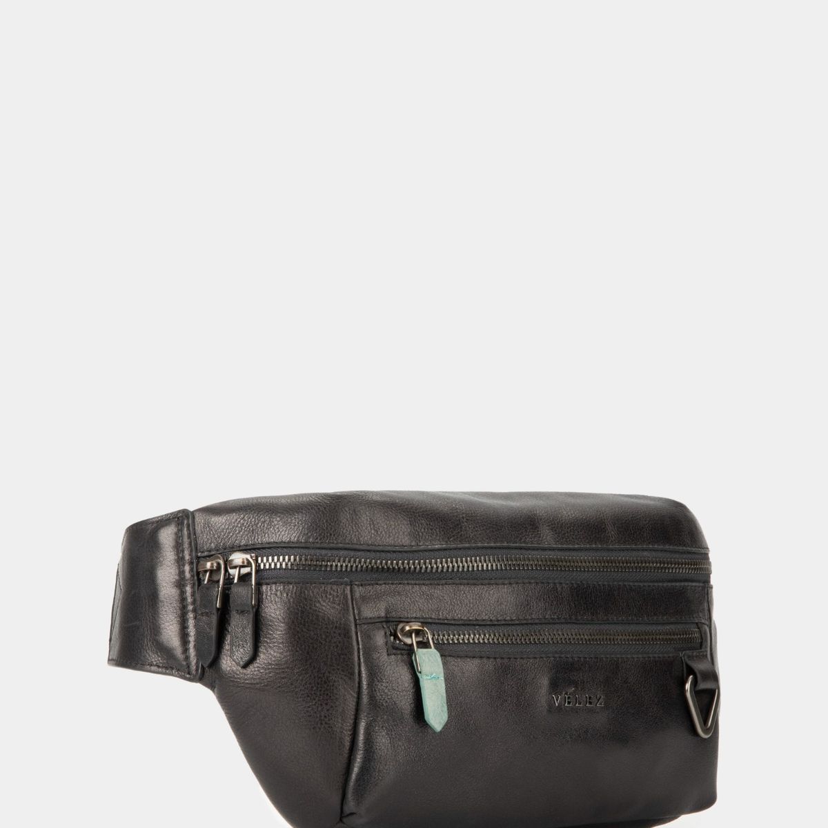 VELEZ - Vélez Riñonera Tivoli De Cuero Para Hombre Reata En Nylon