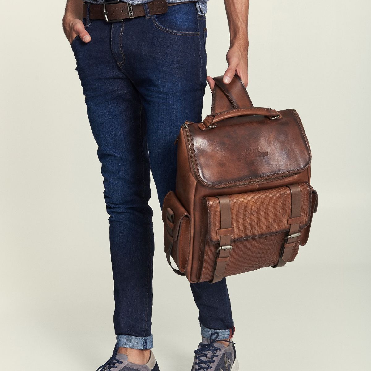 VELEZ - Vélez Morral New Archaeology De Cuero Para Hombre Vintage