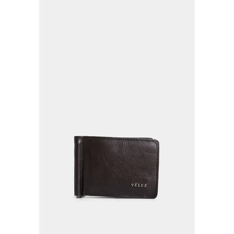 VELEZ - Vélez Porta Billetes Bikal De Cuero Para Hombre Diseño Minimalista