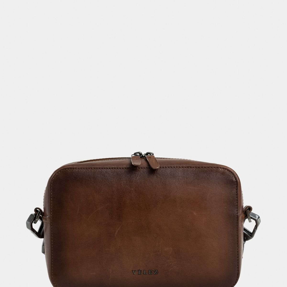 VELEZ - Vélez Manos Libres Monza De Cuero Para Hombre Acabado Artesanal