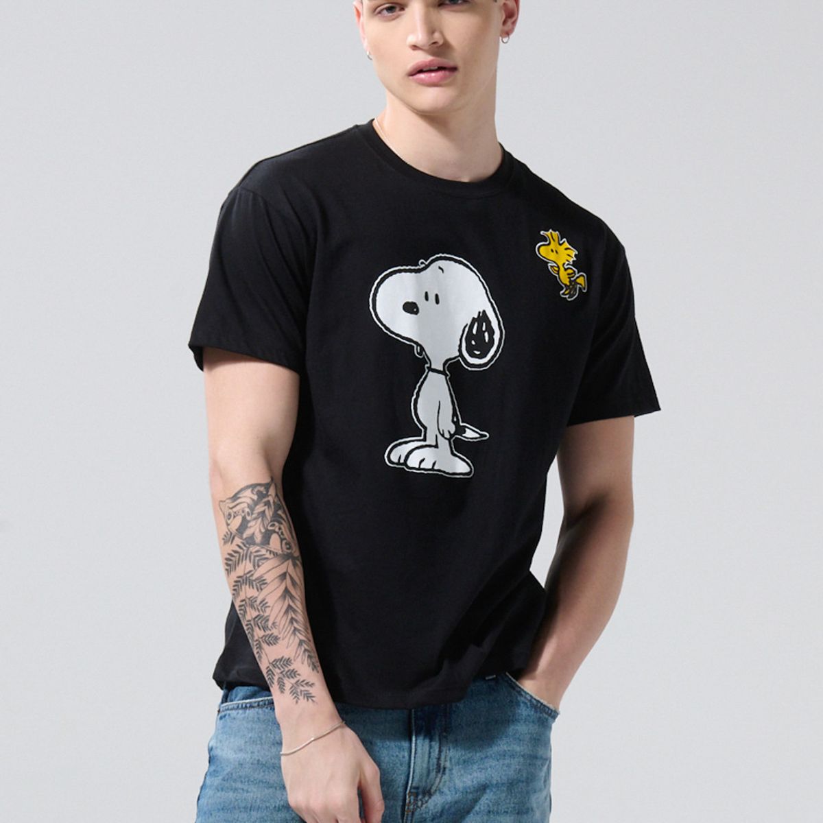 KOAJ - KOAJ Camiseta oversize de Nigthmare Before Chritsmas manga  Hombre