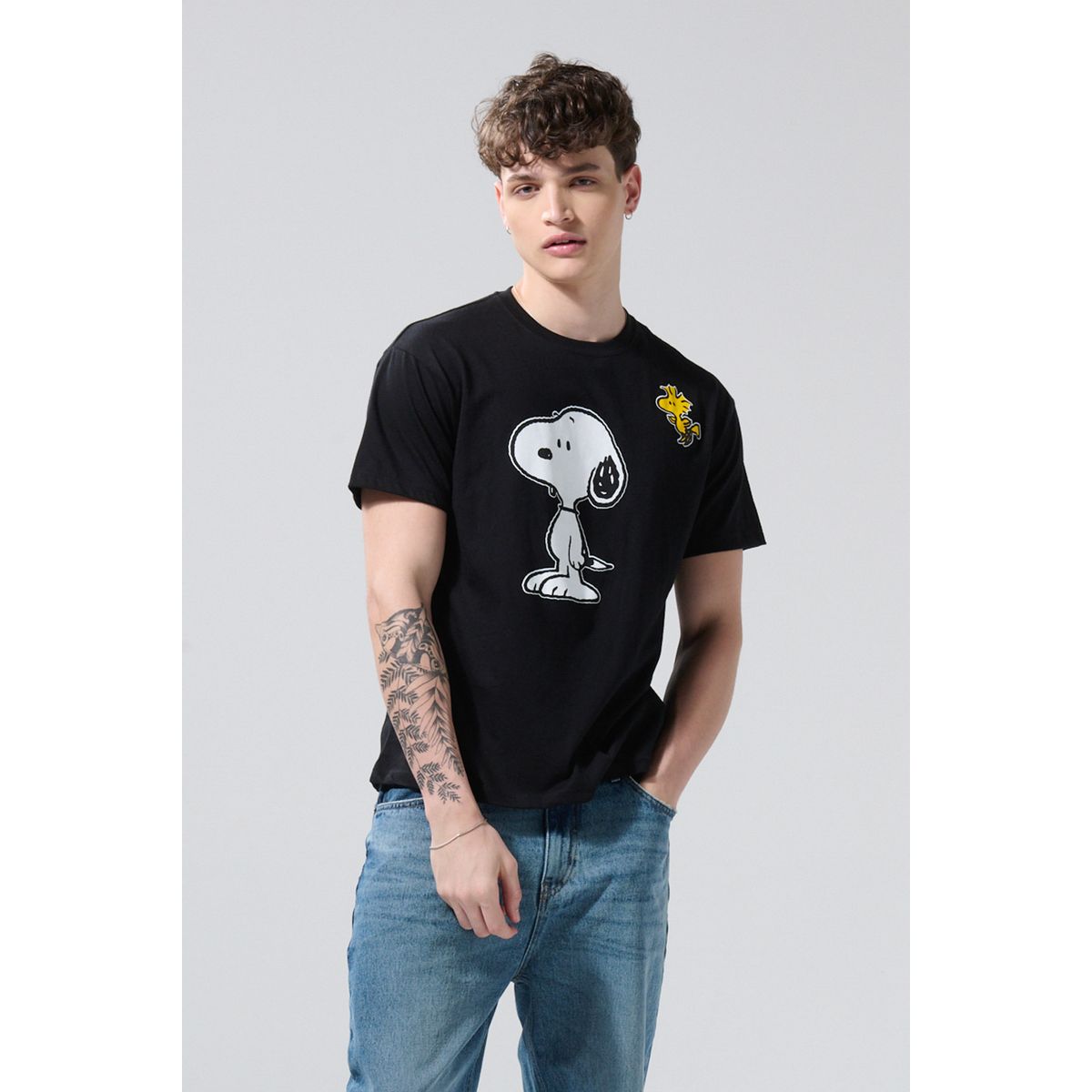 KOAJ - KOAJ Camiseta oversize de Nigthmare Before Chritsmas manga  Hombre