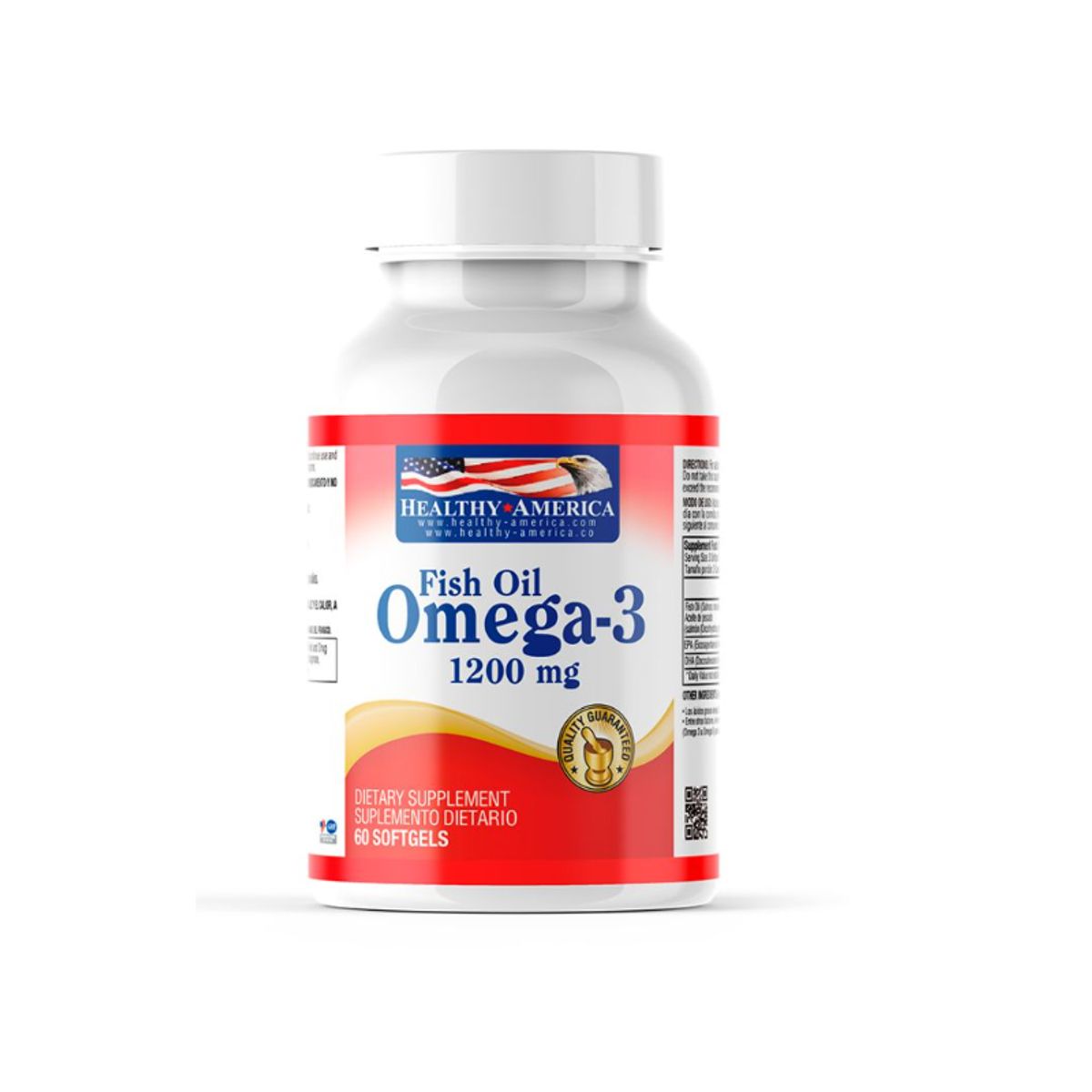 HEALTHY AMERICA - OMEGA 3 FISH OIL X 60 CAPSULAS/ HEALTHY AMERICA