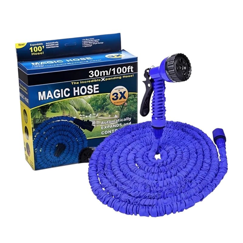 GENERICO - Manguera Magica Expandible Con Pistola Multichorro