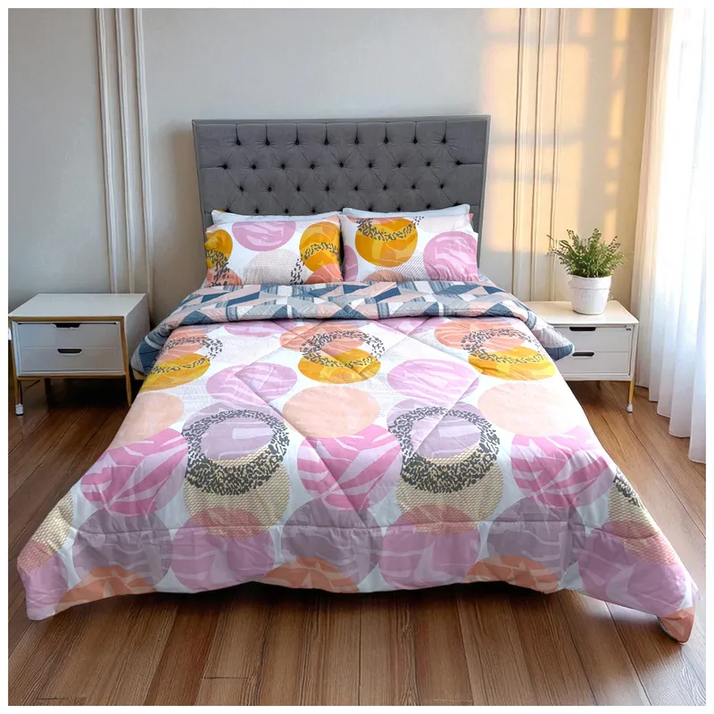 HOGARETO - Edredon Doble Faz Equilibrio Cama Doble 140x190cm-Hogareto