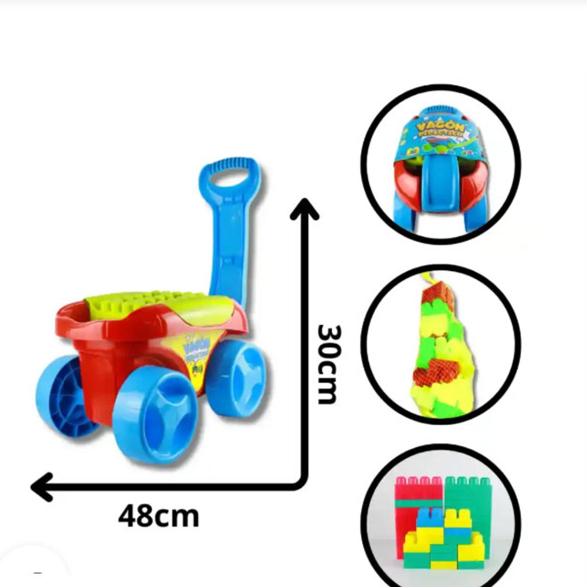 GENERICO - VAGÓN DIDÁCTICO GRANDE 30 PIEZAS 1A2025