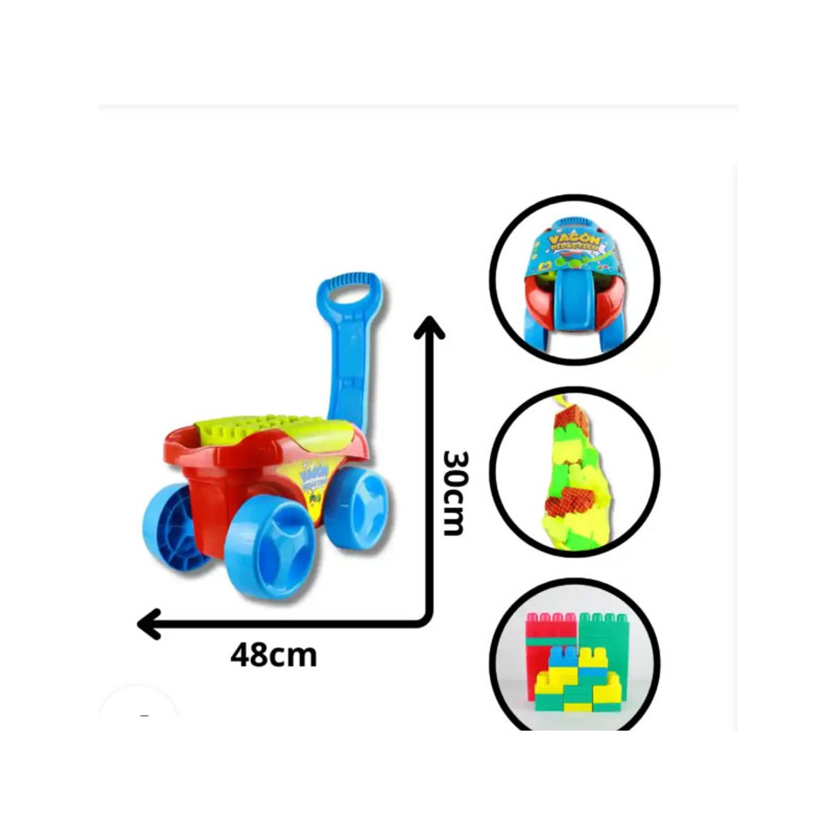 GENERICO - VAGÓN DIDÁCTICO GRANDE 30 PIEZAS 1A2025