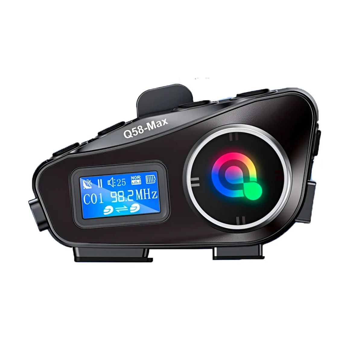 GENERICO - Intercomunicador Bluetooth Para Casco Con Pantalla Led Q58