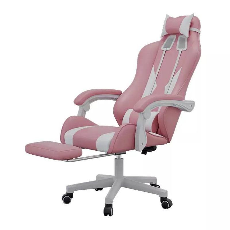 GENERICO - Silla De Escritorio Gamer Negra Apoya Pies Y Reclinable reposa pies