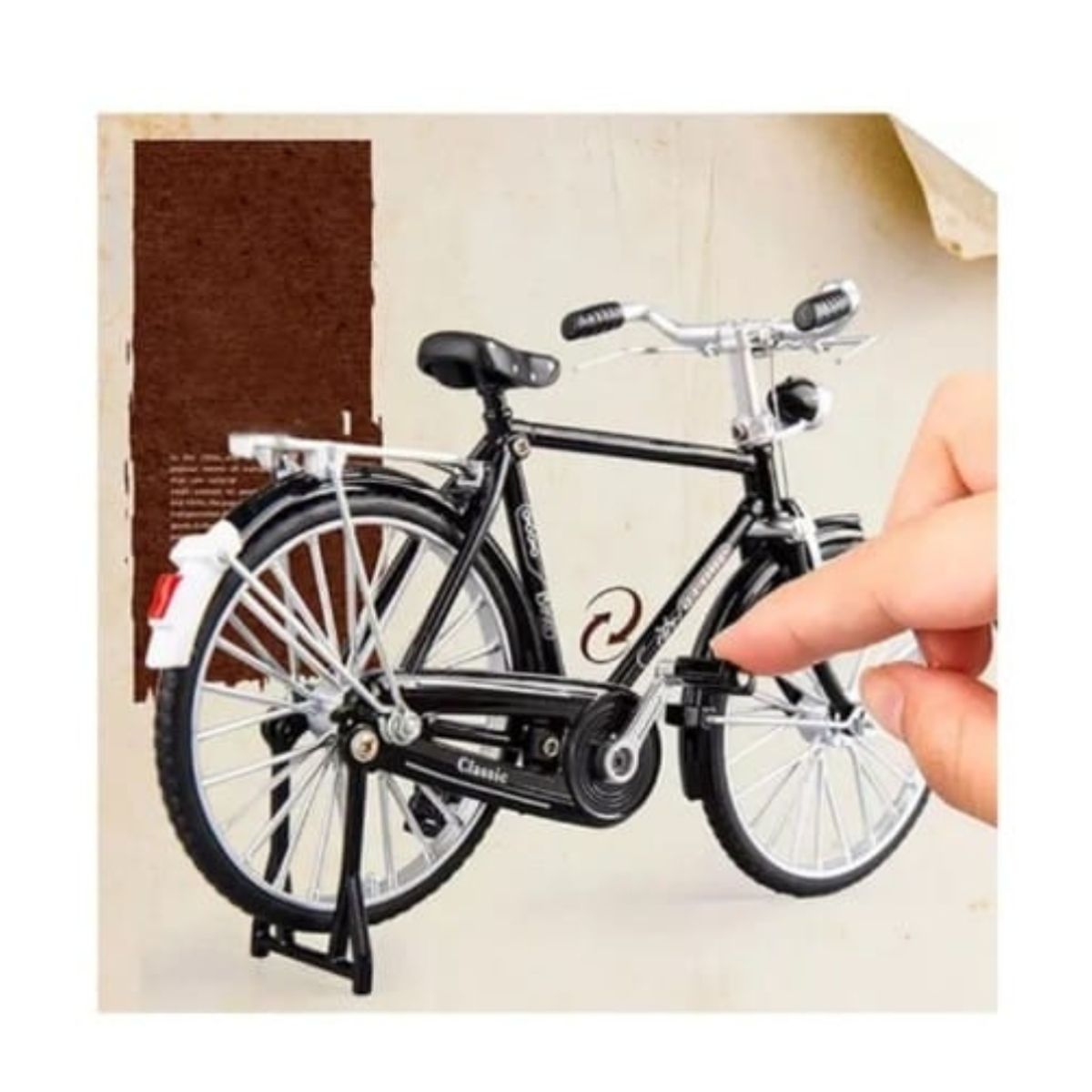 GENERICO - Bicicleta de colección clásica panadera Escala 110